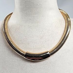 Chico's Spiral Gold Toned Short Necklace